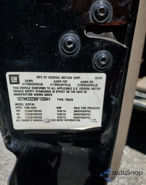 2006 GMC Sierra K2500 Heavy Duty z USA, uszkodzony, nr VIN 1GTHK23236F133041